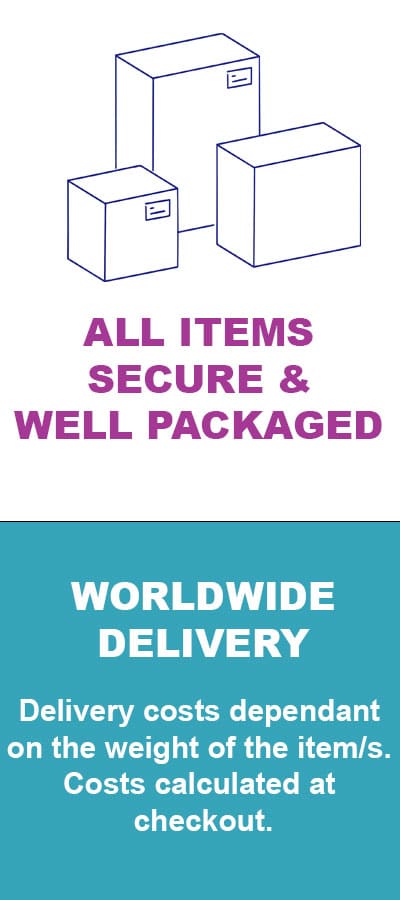 secure packaging on all mosaic items